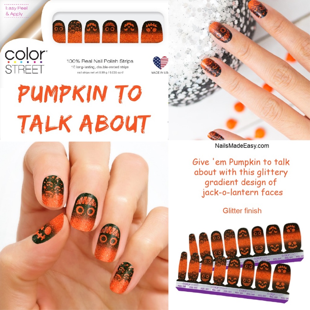 Color Street Pumpkin To Talk About nail polish strips